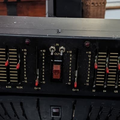 Biamp EQ-210 Rack Mount Equalizer, 2x10 Sliders + Gain, | Reverb