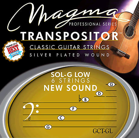 Magma Classical Guitar Strings TRANSPOSITOR SOL G LOW NEW Reverb UK