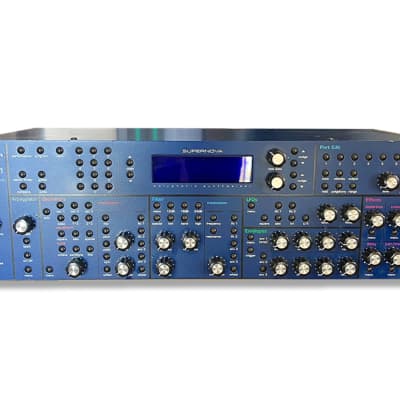 Supernova Rackmount Virtual Analog Synthesizer - Pro-Serviced - 20-voice, 8-part multi-timbral synth with 512 programs and 256 performance memory locations.