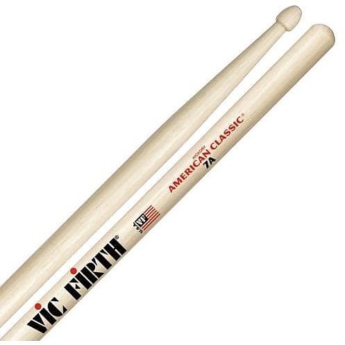 Vic Firth American Classic Hickory Drumsticks - Wood / 7A image 1