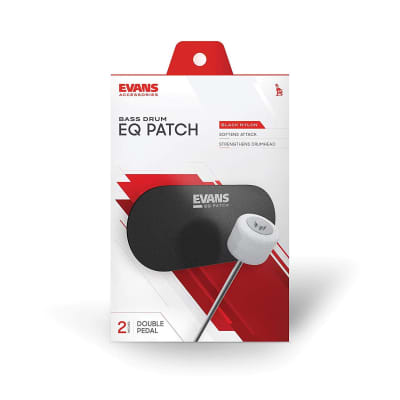 Evans EQ Double Pedal Patch, Black Nylon image 2
