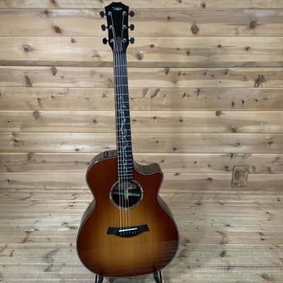 Taylor Custom GA (Cedar/Rosewood) Acoustic Electric Guitar - Mahogany Burst image 2