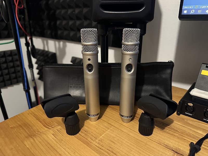 Stereo Pair Rode NT3 Medium Diaphragm Condenser Microphones | Reverb