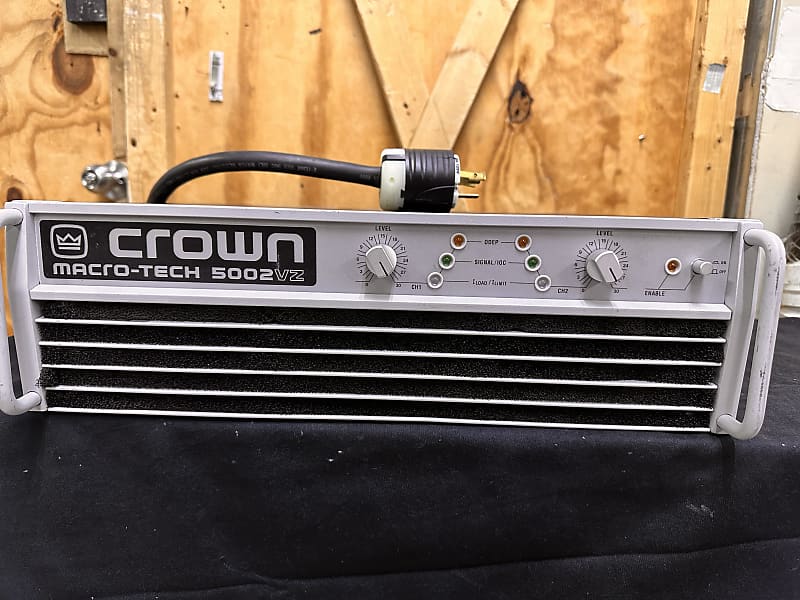 Crown Macro-Tech 5002vz 2 Channel Power Amplifier - Tested & | Reverb