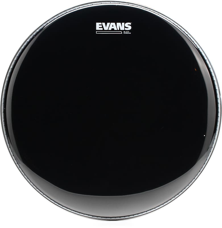 Evans Black Chrome Tom Batter Head 15 inch (2pack) Bundle Reverb