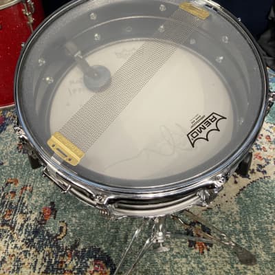 Dave Krusen's Pearl Jam, Ludwig 14x5" Acrolite Snare Drum Signed! Black image 18
