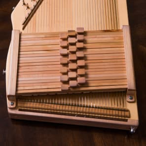 one of a kind LEFT-HANDED  Evoharp 21-bar Chromatic Autoharp   w/ built-in preamp image 5