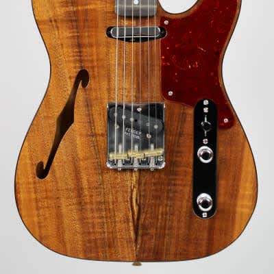 Fender Custom Shop Artisan Thinline Telecaster 2021 4A Flame Koa Top 4A Flame Maple Neck image 17