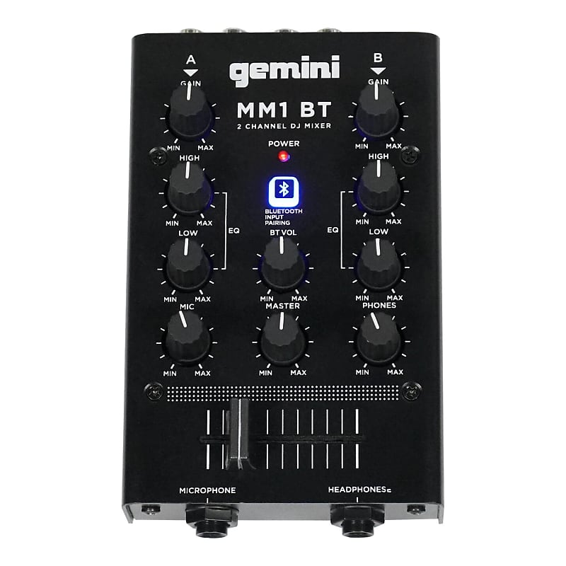 Immagine Gemini MM1BT Analog DJ Mixer with Bluetooth - 1