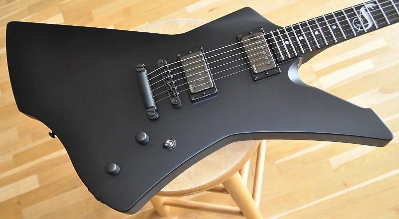 ESP LTD Snakebyte BLKS Black Satin / James Hetfield (Metallica) Signature / Made in Korea / Explorer Type image 1