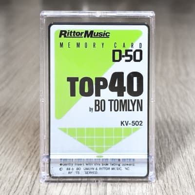 Roland D-50 / D-550 Voice ROM Data Card // Rittor Music // KV-502 Top40 by Bo Tomlyn
