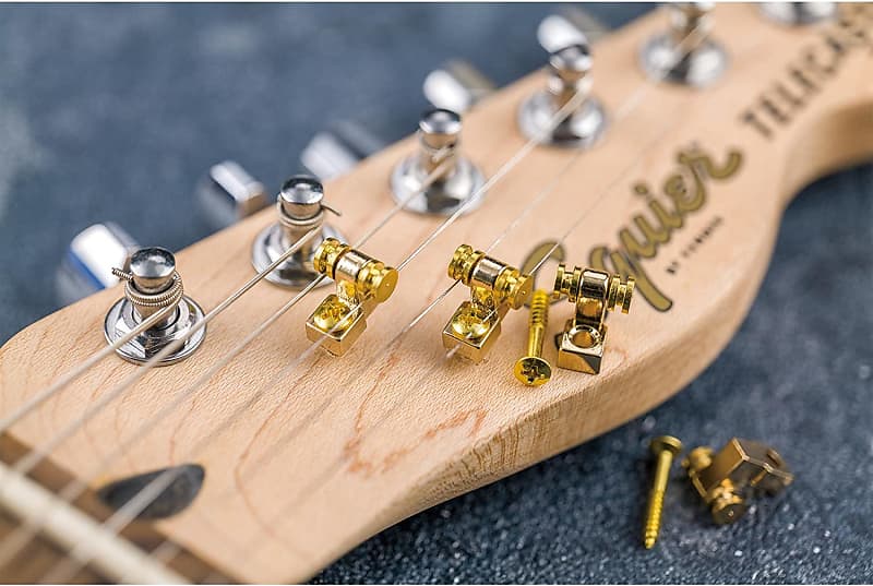 Fender American Standard String Retainer Guides-Gold