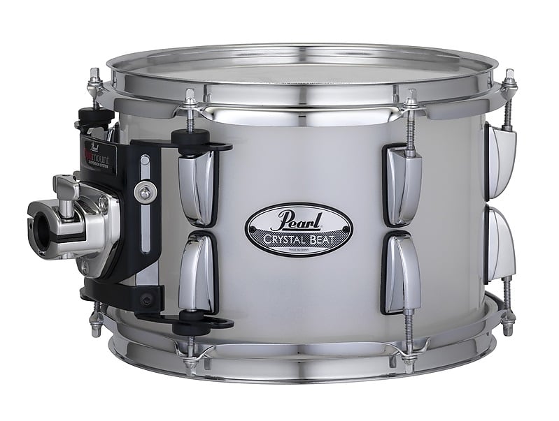 Pearl Crystal Beat Frosted 8x7" Rack Tom Drum Translucent Acrylic  | NEW Authorized Dealer image 1