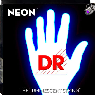 DR Strings NWB-45 Hi-Def Neon White Strings image 1