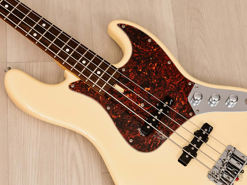 Moon JB-4 Jazz Bass Blonde White Nitro Lacquer, Japan | Reverb