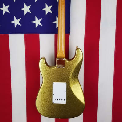 1990 Fender Custom Shop '62 Reissue Stratocaster - Rare Gold Sparkle Finish - Case + COA image 4