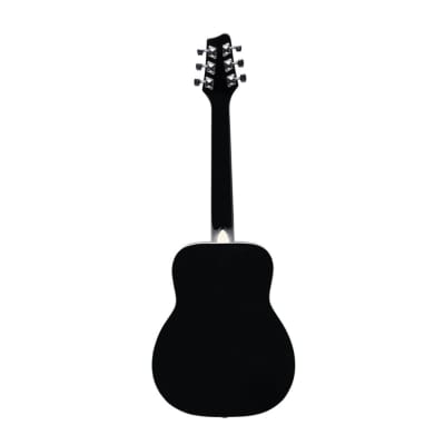 Stagg 1/2 Size Kids Real Black Acoustic Guitar w/ Padded Gig Bag image 4