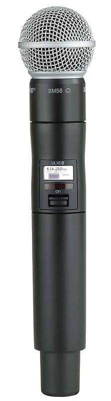 Shure ULXD2/SM58-G50 ULX-D Series Digital Wireless Handheld Transmitter with SM58 Mic, G50 Band (470 image 1