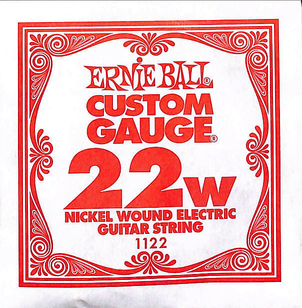 Six (6) .022 Nickel Wound Ernie Ball Custom Gauge Reverb
