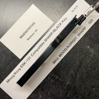 ORIGINAL Moog/Korg/Univox Replacement Black/Sharp Key (for Matsushita ESK-131 Keybeds) for Moog MG-1, Prodigy, Rogue, Opus 3, Korg Minikorg 700, Minikorg 700S, MS-10, MS-20, VC-10, Poly Ensemble P, Univox K1/K2, and more