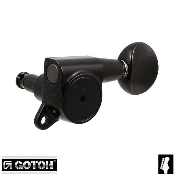 Gotoh SG381 HAP 6 Inline Post-Height adjustable Tuners - BLACK TK-7660-003 image 1