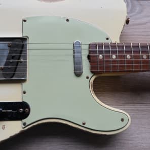 Sunburst telecaster store mint green pickguard
