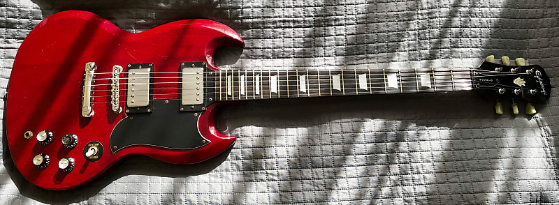 1999 Epiphone by Gibson SG G-400 Electric Guitar Cherry | Reverb Slovenia