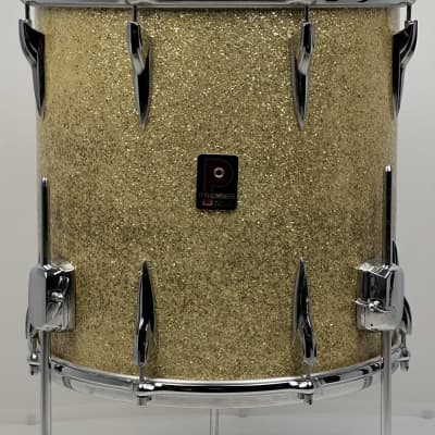 Premier 18/12/14/14/5x14" 1960's VIDEO Vintage "C58" Gold Sparkle Drum Set - Owned by Charlie Persip image 22