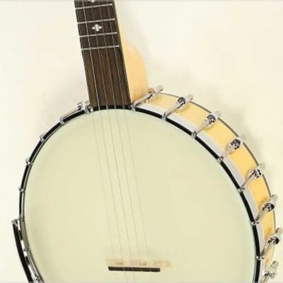Gold Tone MM-150 White Ladye Maple Mountain Openback 5-String Banjo Natural w/case image 6