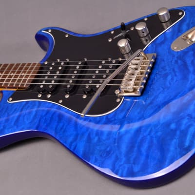 Dean Zelinsky Tagliare Z-Glide Custom Quilt Transparent Blue Maple Flame ~PRISTINE~ Electric Guitar image 5