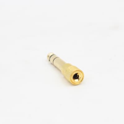 1/4" Male TRS Stereo to 3.5mm Stereo Gold Audio Adapter - Headphones image 2
