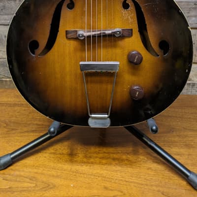 Harmony H51 Vintage 1950's Electric Jazz Guitar w/ Gibson P-13 pickup image 6