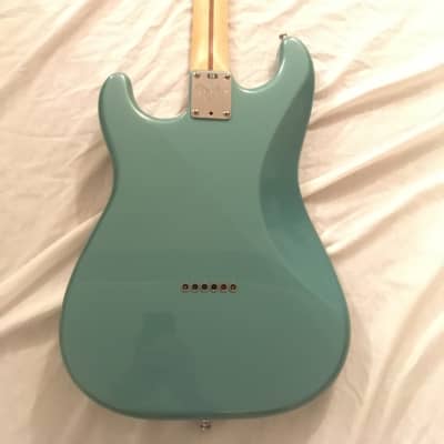 Custom Tom Delonge Teal Green Metallic Fender Stratocaster Hardtail w/ Case image 7