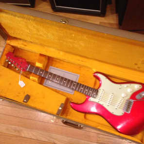 Fender 2012 Fender 1960 Stratocaster Custom Shop Relic 2012 Candy Apple Red image 9