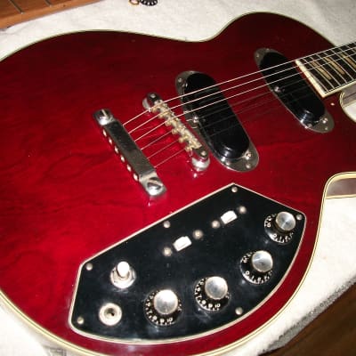 LE-200 Franptom Les Paul Recording Guitar Japan. 1970's - Dark Cherry for sale