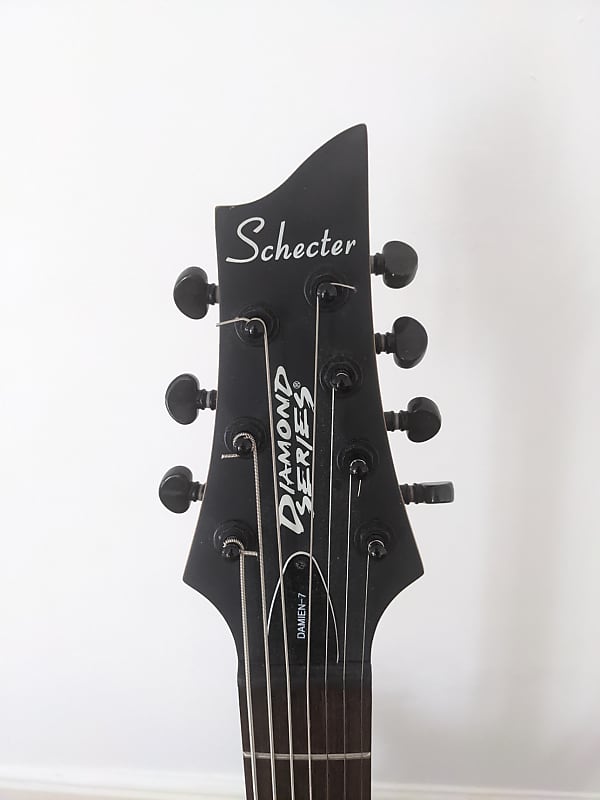 Schecter Diamond Series Damien-7 2006 Matte Black | Reverb