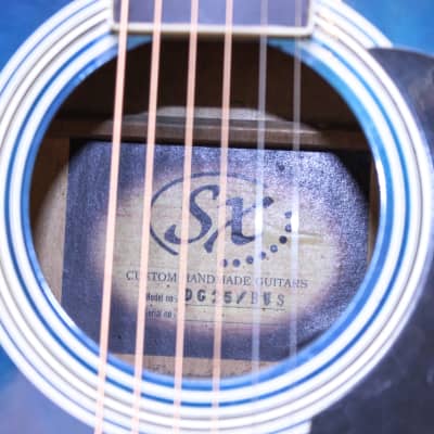 SX Blue Acoustic Guitar Model DG25 / BUS - Local Pickup | Reverb