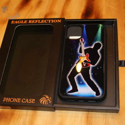 Eagle Reflections Sound Activated Flashing Light Up Phone Case Suitable for iPhone 11 Pro Max (Guitar Design) image 3