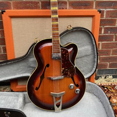 Vintage 1961 Roger Junior CA Rossmeisl Archtop Guitar w/ Pickup OHSC *1960s* image 2