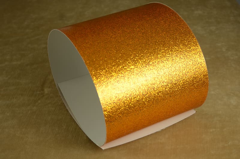 Delmar drum wrap gold sparkle 11 x 54 reverb