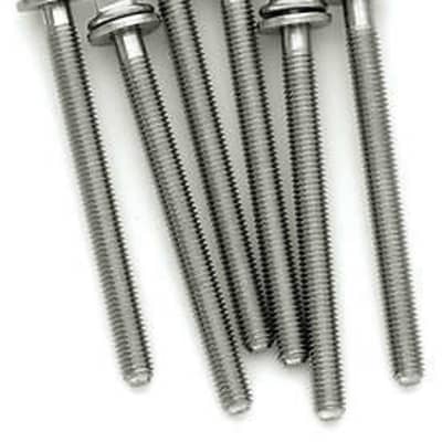 DW Stainless Steel Tension Rods for Snare Drum M5-.8 X 2.25 in (6pk) image 2