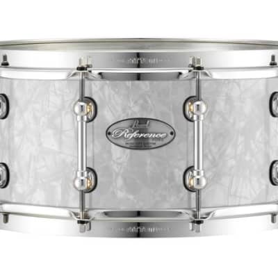 Pearl Music City Custom Reference Pure 13"x6.5" Snare Drum BURNT ORANGE ABALONE RFP1365S/C419 image 23