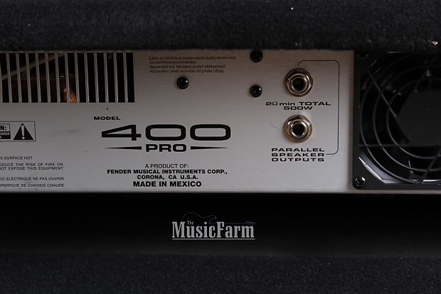FENDER フェンダー ベース用 ヘッドアンプ 400Pro チューナー付 Fender® 400 PRO Electric Bass Guitar Amplifier Head Amp with