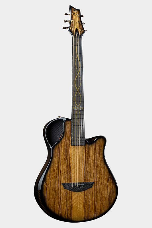 Emerald X10 Carbon Fiber Hybrid Acoustic/Electric Guitar Reverb UK