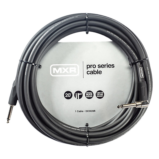 MXR DCIX20R Pro Series Straight/Angled TS Instrument Cable - 20' image 1