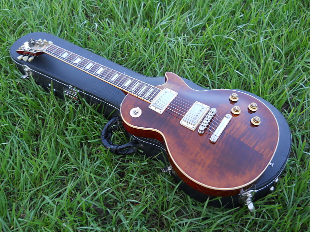 2004 Gibson Les Paul Standard Plus Root Beer Flame Top