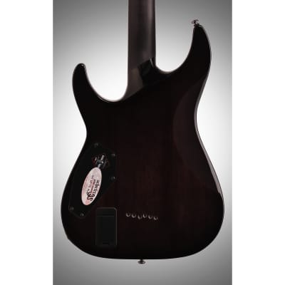 Schecter Hellraiser Hybrid C-1 Electric Guitar, Transparent Black Burst image 6