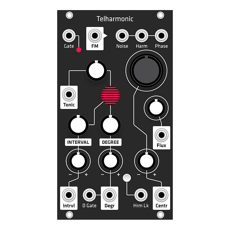 Grayscale Replacement Panel - Make Noise Telharmonic (Black