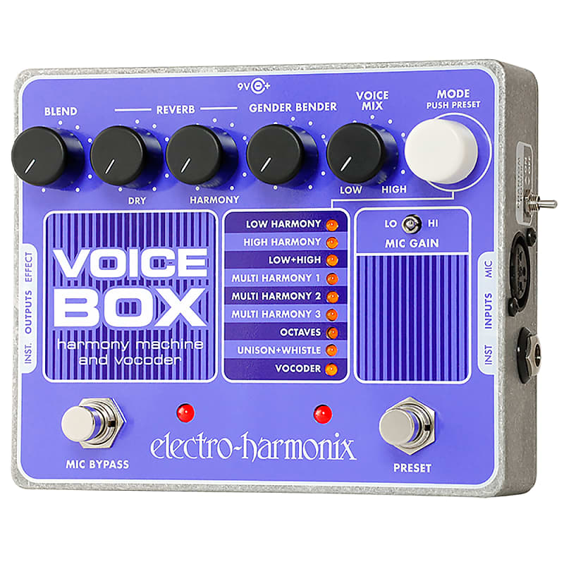 Electro-Harmonix Voice Box Harmony Machine Vocoder Vocal Effect Pedal image 1