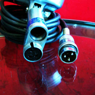 Vintage 1940's Shure 737A crystal super cardioid microphone / retro mod dynamic Satin Chrome w period cable 55 55S 708A # 2 image 11